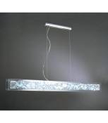 Suspension Euphoria 2 Ampoules T5 Wire, chrome poli/blanc verre opal