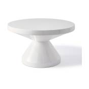 Table basse blanc laqué 60 cm Zig Zag - Pols Potten