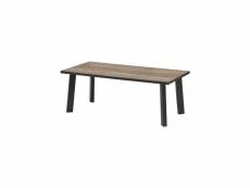 Table basse bois-métal - nino - l 120 x l 45 x h 60