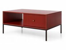 Table basse bordeaux 104x68cm design moderne de haute qualité modèle mono