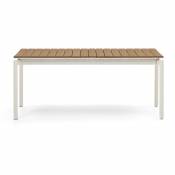 Table extensible de jardin Canyelles en bois d'uvre en plastique et aluminium blanc mat 1 - Blanc - Kave Home