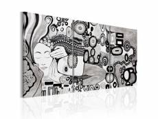 Tableau silver kiss taille 60 x 30 cm PD9160-60-30