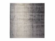 Tapis gris foncé et gris clair 200 x 200 cm ercis 107013