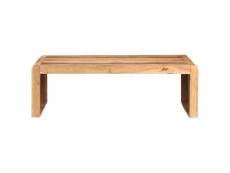 Vidaxl table basse 110x63x35 cm bois d'acacia massif