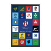 Affiche Coupe du Monde de Rugby 2023 - 20 Nations 40x60 cm