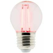 Ampoule led Déco filament rouge 3W E27 Sphérique