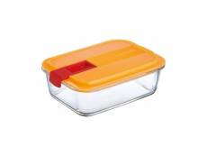 Boîte de conservation rectangulaire 122 cl easy box orange