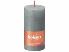 Bolsius bougies pilier rustiques shine 8 pcs 100x50 mm vert eucalyptus