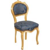 Chaise de salon dorée Louis XVI 90x45x42 Chaise en