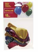 Cofalu Kim'Play - Décoration de table - 15 Ballons à Gonfler Assortis Metalise Assortis