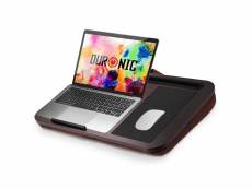Duronic dml422 plateau pour ordinateur portable avec coussin incliné ergonomique | support pour tablette | tapis de souris | table à poser sur les gen
