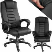 Fauteuil de direction nuque et assise rembourrées - chaise gamer, fauteuil de bureau, siege de bureau - noir