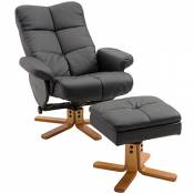 Fauteuil Relax inclinable Style Contemporain Repose-Pieds