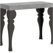 Itamoby - Console extensible 90x40/300 cm Paxon Cemento