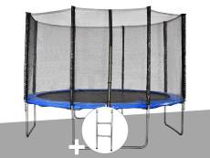 Kit trampoline Jardideco Cronos Ø 3,66 m Bleu + Echelle