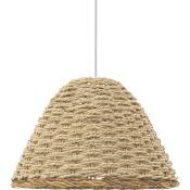 Lampe de plafond en rotin - Lampe suspendue de stile Boho Bali - Milo Bois naturel