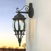 Licht-erlebnisse - Applique d'extérieur Brest anthracite au design en forme de lanterne dans le style rustique IP44 - anthracite - Anthracite