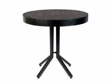 Maze - table bistro ronde en bois noir l75 04501674