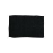 MSV - Tapis de bain Coton 45x70cm Noir Noir