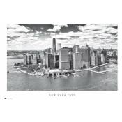 Poster vue aérienne de la ville de New York
