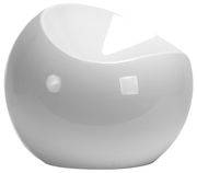 Pouf Ball Chair - XL Boom blanc en matière plastique