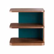 Table d'appoint Module le E / 50 x 35 cm x H 50 cm - Maison Sarah Lavoine bleu en bois