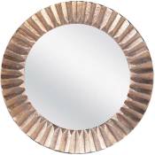 Table Passion - Miroir en fonte plissé or 61 cm - Or