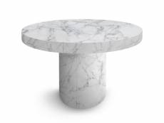 Table ronde extensible suzie effet marbre