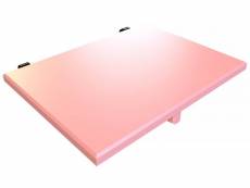 Tablette chevet étagère à suspendre bois rose pastel 2820C-RP