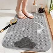 Tapis de bain antidérapant Tapis de douche avec massage des pieds, respectueux de l'environnement en pvc anti-moisissure Tapis de baignoire de salle