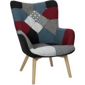 The Home Deco Factory - Fauteuil Milano Patchwork Home