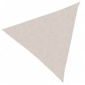 Toile ombrage polyéthylène triangulaire beige crème
