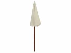 Vidaxl parasol avec mât en acier 180 cm sable 47798