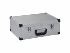 Vidaxl valise à outils 46 x 33 x 16 cm argenté aluminium