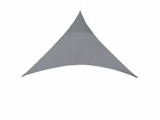 Voile d'ombrage toile solaire polyester polyuréthane triangulaire 300 cm gris foncé helloshop26 03_0004617