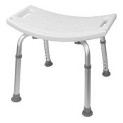 Wyctin - Hofuton Chaise de douche en aluminium réglable en hauteur blanc