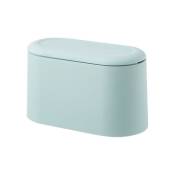 Xinuy - Mini poubelle de comptoir 1PC, petite poubelle de bureau pour bureau, salle de bain, petite corbeille à papier, plastique, vert clair,