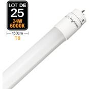 25 Tubes Neon led 25W 150cm T8 Blanc Froid 6000K Gamme