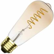 Ampoule LED E27 Filament Dimmable 4W ST64 Spirale Gold
