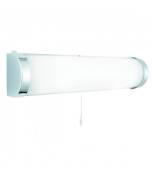 Applique pour miroir salle de bains Poplar Verre Chrome 2 ampoules 9cm