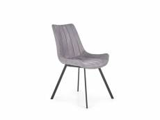 Chaise industrielle confort grise mya 139