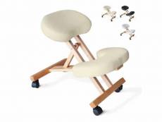 Chaise orthopédique de bureau en bois confortable siège ergonomique balancewood