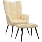 Chaise rembourrée dans des design moderne en velours + reproches de pied dans diverses couleurs couleur : crème
