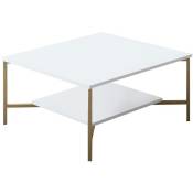 Cotecosy - Table basse carrée Harmony 80x80cm Métal