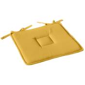 Enjoy Home - Galette plate à nouettes 40 x 40 cm lola 100% coton coloris jaune