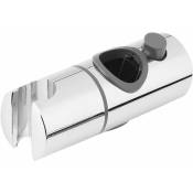 Fortuneville - Support de pommeau de douche réglable de 25 mm pour barre coulissante, remplacement de salle de bain avec pince coulissante, support