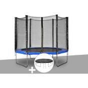 Kit trampoline Jardideco Atlas ø 2,44 m Bleu + Bâche de protection