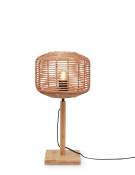 Lampe de table bambou abat-jour rotin naturel, h. 40cm