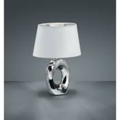 Lampe de table petite table attack e14 couleur blanc chrome r50511089