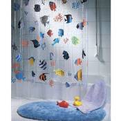 Spirella Rideau de douche PVC FISH 180x200cm Multicolor